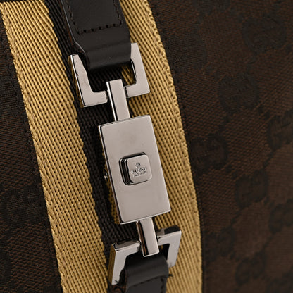 Gucci Monogram Small Jackie O Hobo Dark Brown 13 of 14