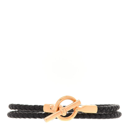 Hermes Swift Double Tour Glenan Bracelet T3 Black 1 of 4