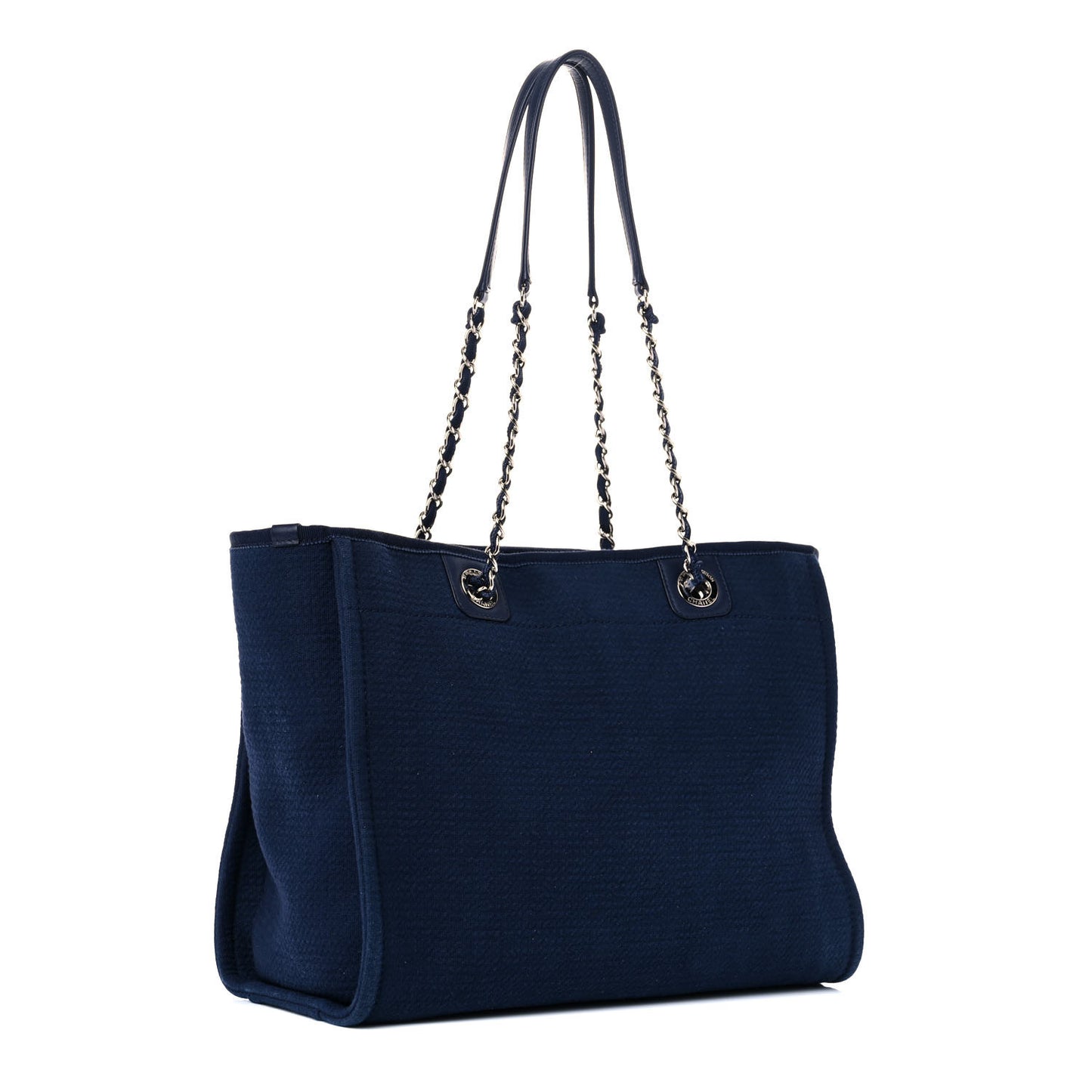 Mixed Fibers Small Deauville Tote Navy
