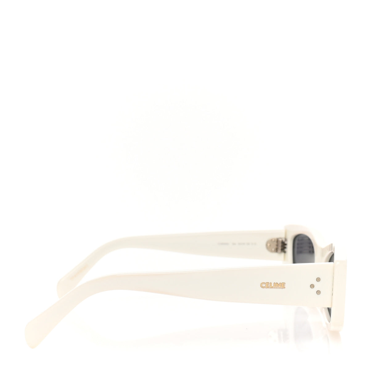 Celine Acetate Rectangular 58mm Sunglasses CL40245U White 3 of 7