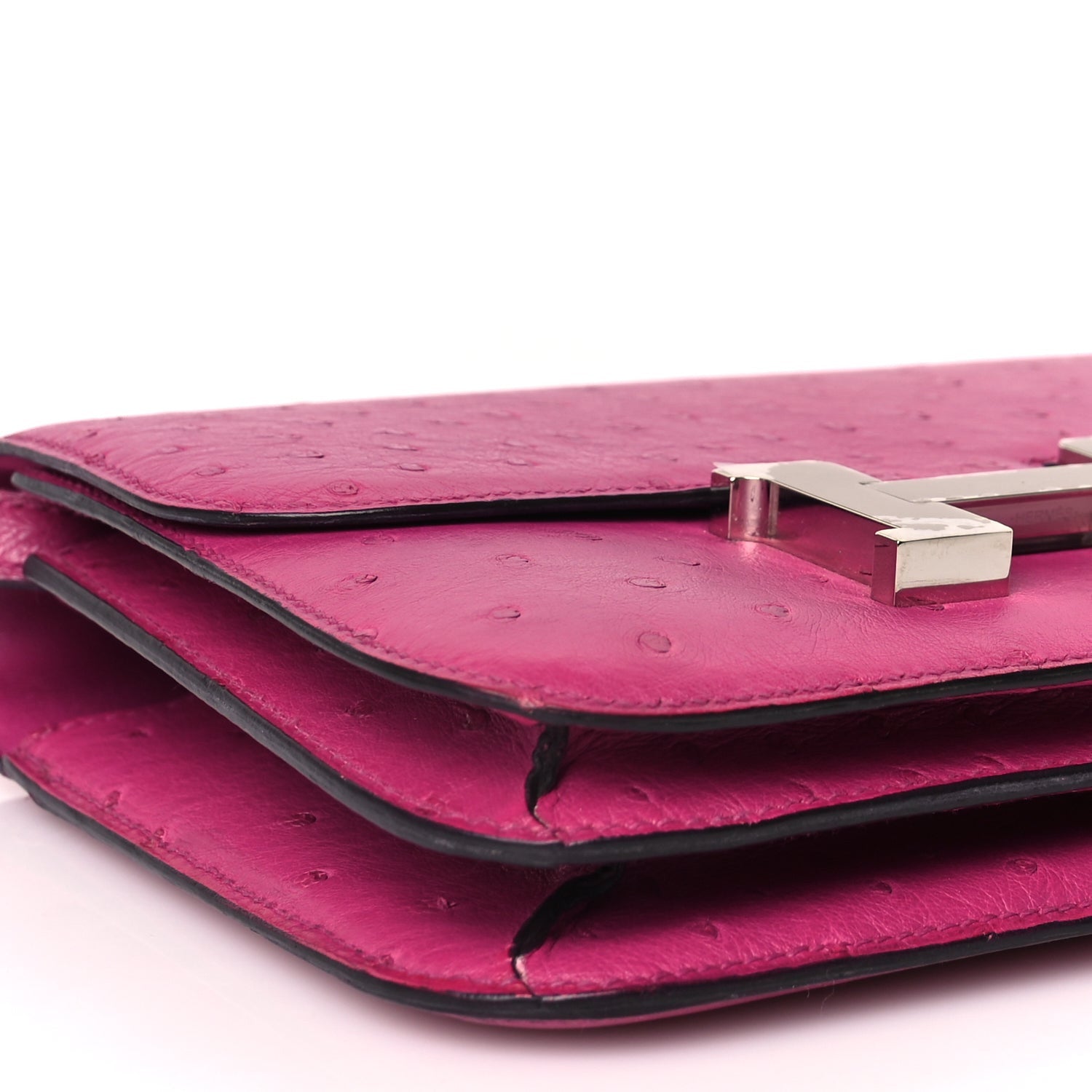 Hermes Ostrich Constance 18 Rose Pourpre 7 of 8