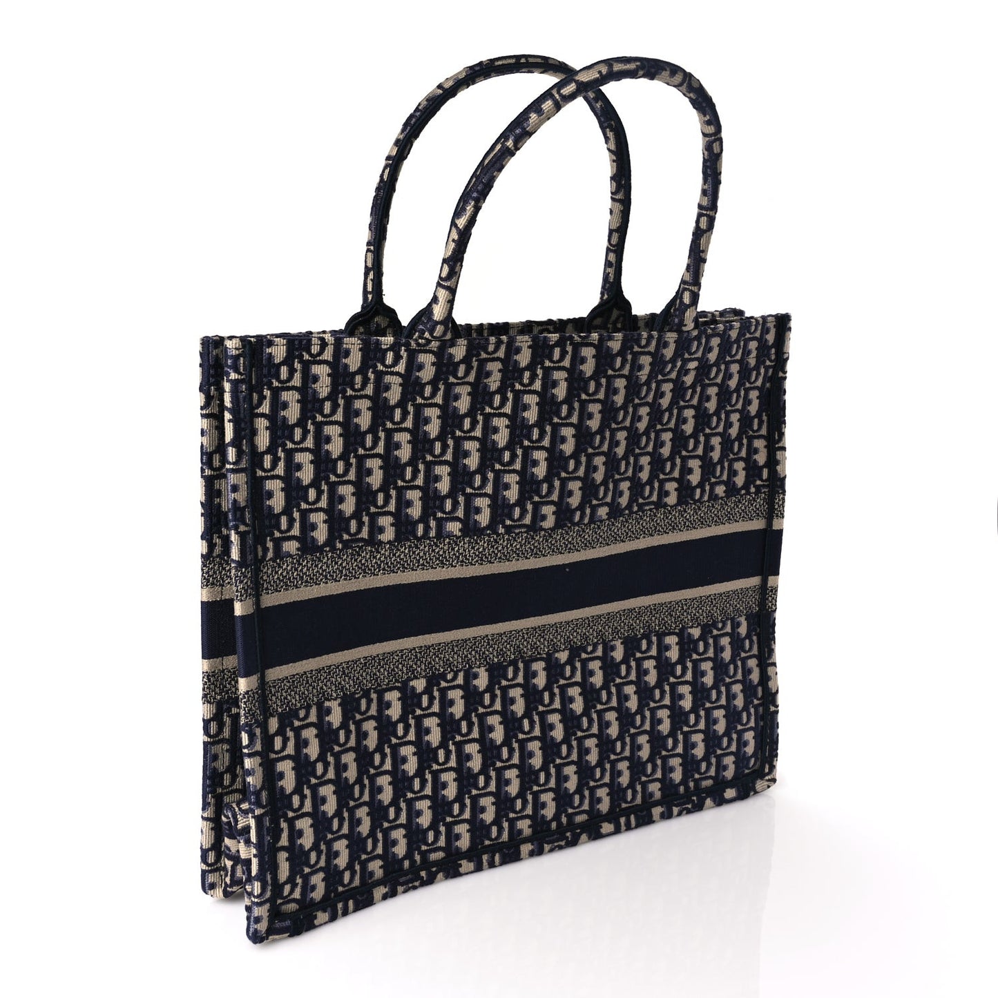 Oblique Large Book Tote  Blue Multicolor