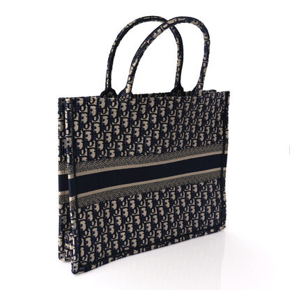 Christian Dior Oblique Large Book Tote  Blue Multicolor 2 of 8