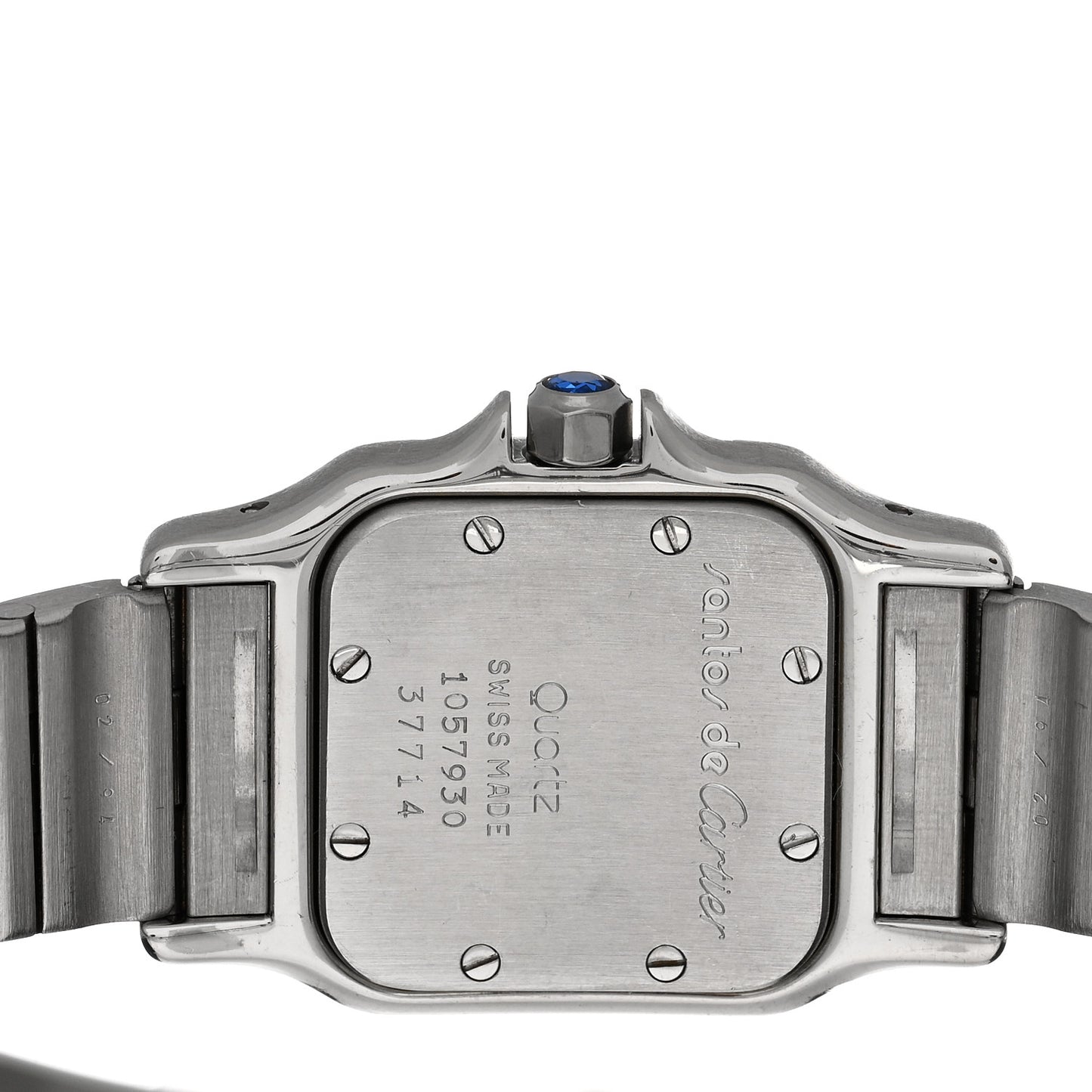 Stainless Steel 18K Yellow Gold 24mm Santos De Cartier Galbee Quartz Watch