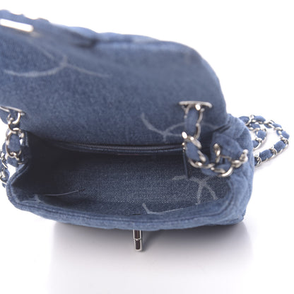 Chanel Denim CC Quilted Mini Square Flap Blue 5 of 11