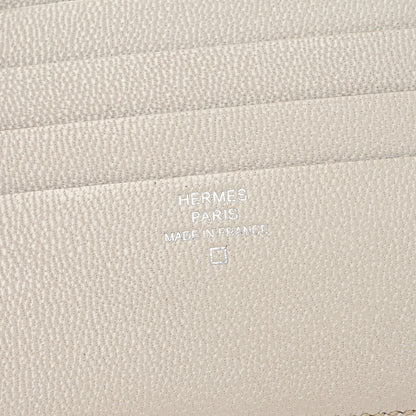 Hermes Shiny Alligator MC2 Copernic Compact Wallet Gris Tourterelle 6 of 10