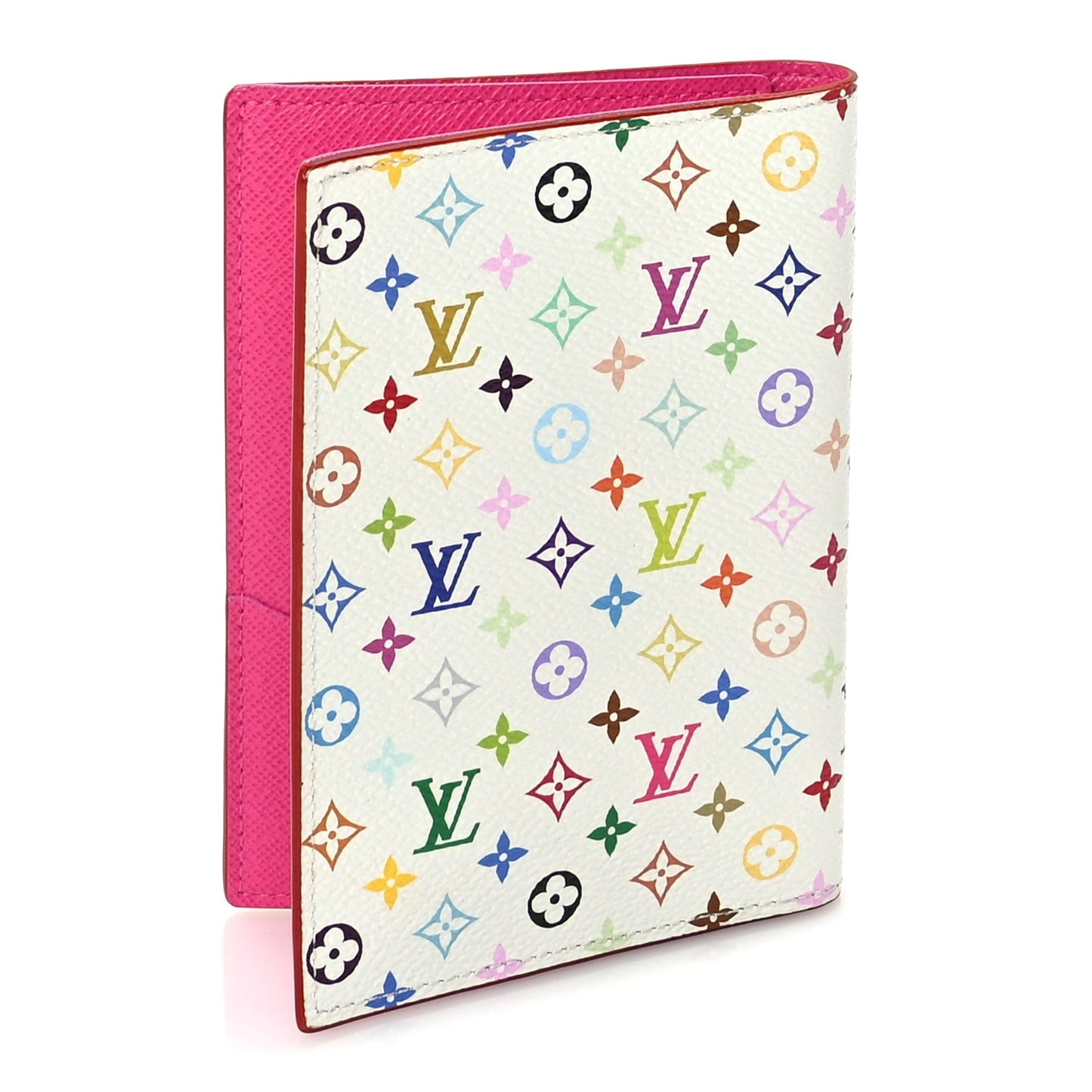 LV X TM Monogram Multicolor Passport Cover White