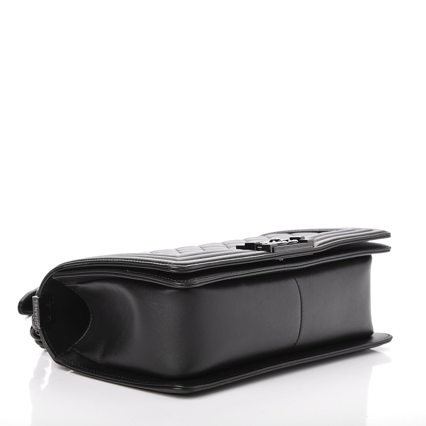 Calfskin Quilted Medium Boy Flap So Black