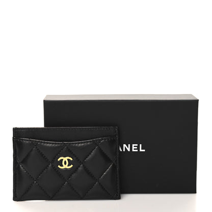 Chanel Lambskin Quilted Card Holder Black 9 of 9