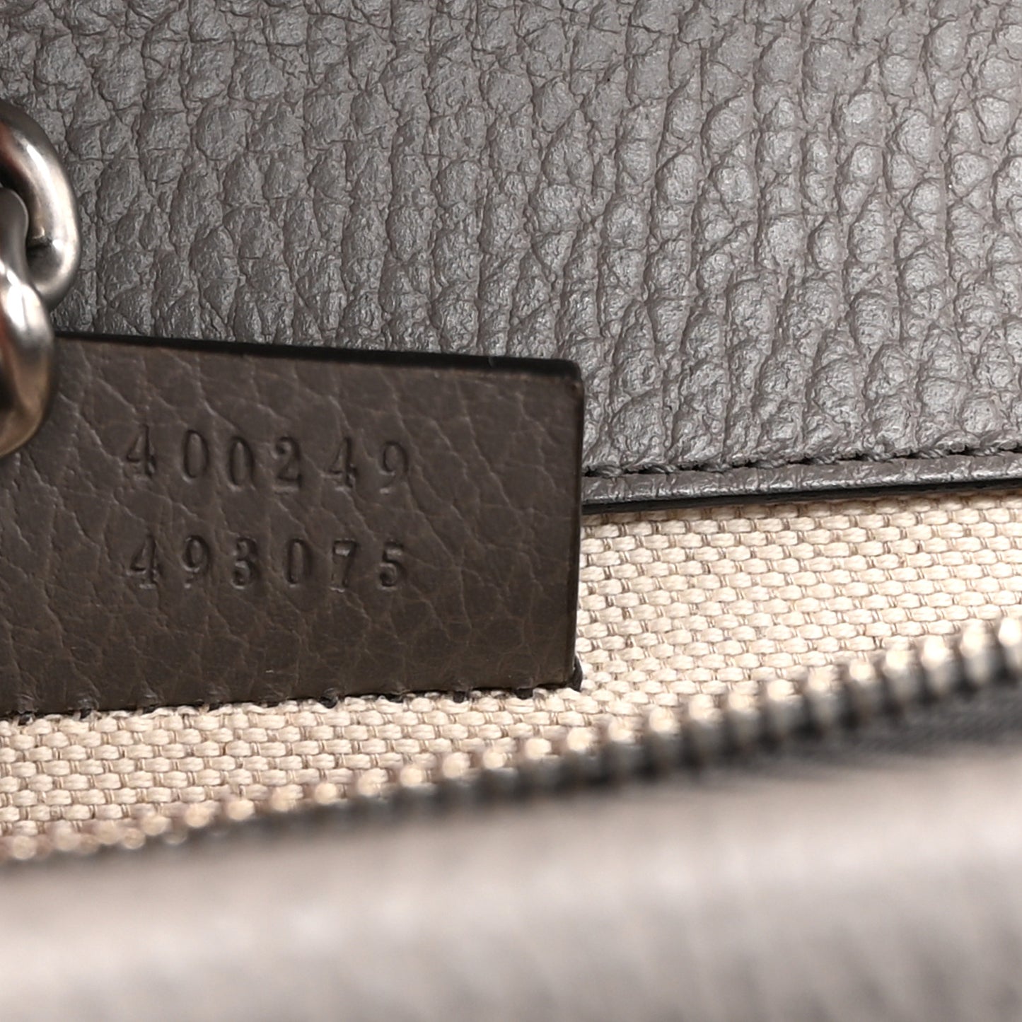 Pebbled Calfskin Small Dionysus Shoulder Bag Dusty Grey