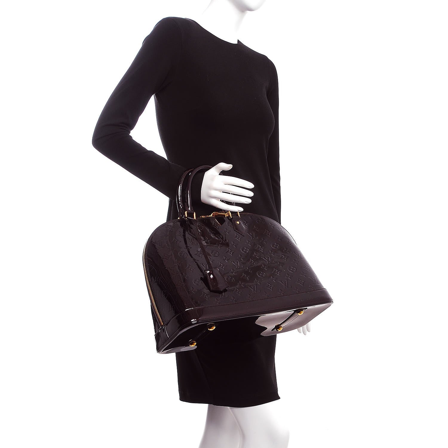 Louis Vuitton Vernis Alma MM Amarante 2 of 8