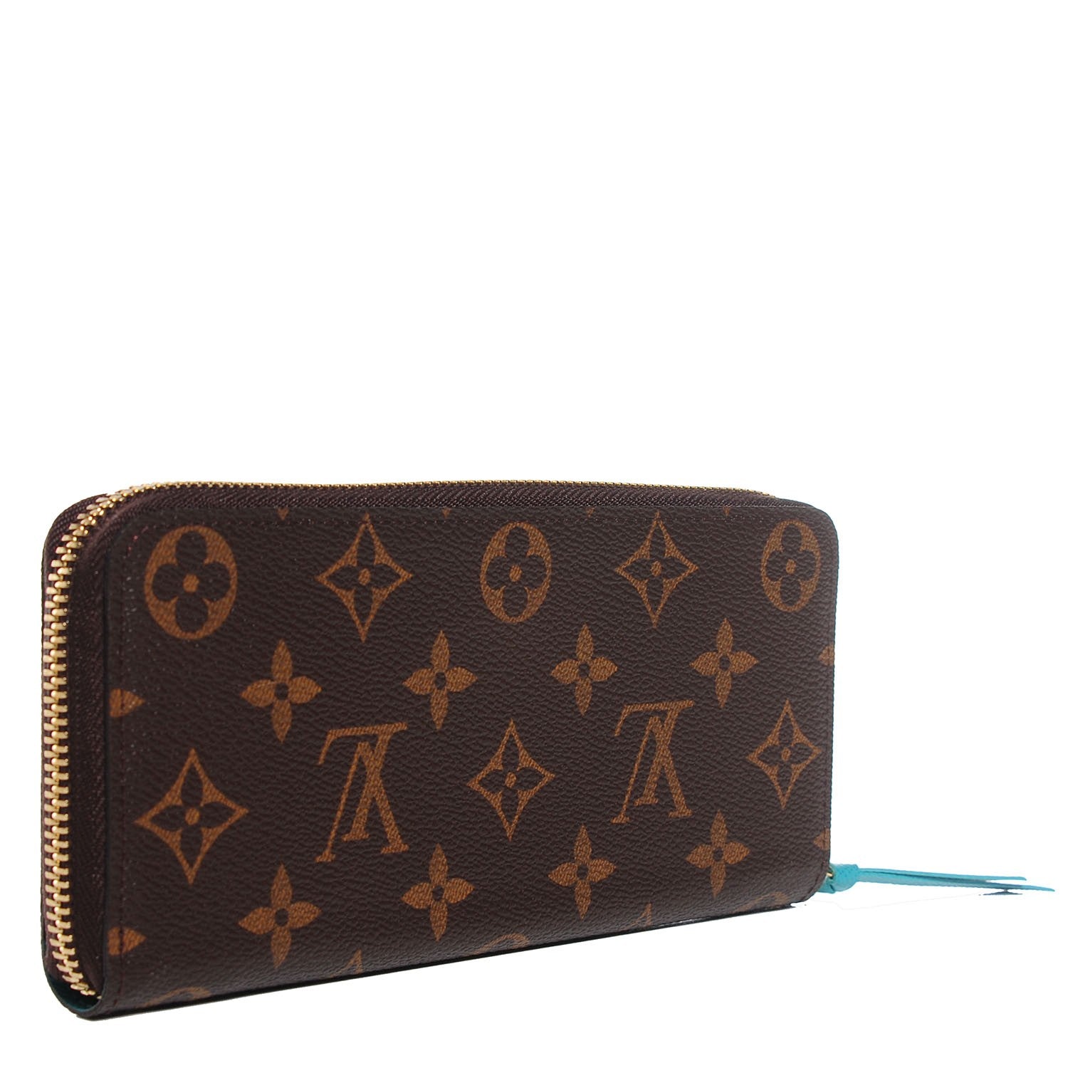 Louis Vuitton Monogram Clemence Wallet Turquoise 3 of 8