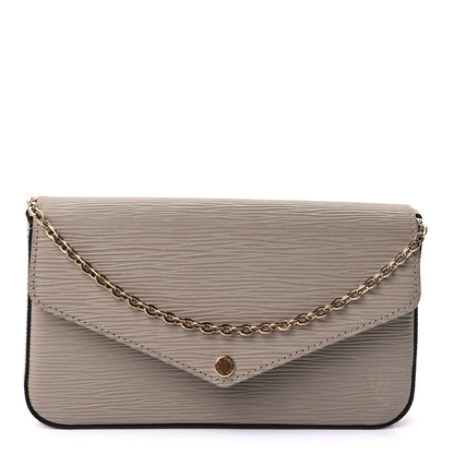 Louis Vuitton Epi Felicie Pochette Chain Wallet Galet 1 of 9