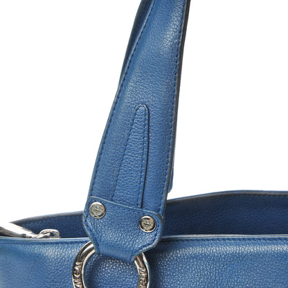 MCM Calfskin Studded Tote Bag Blue 23 of 24