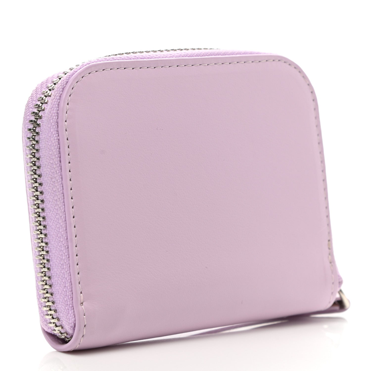 Versace Calfskin Medusa Compact Zip Around Wallet Desert Pink 3 of 7