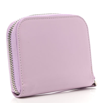 Versace Calfskin Medusa Compact Zip Around Wallet Desert Pink 3 of 7