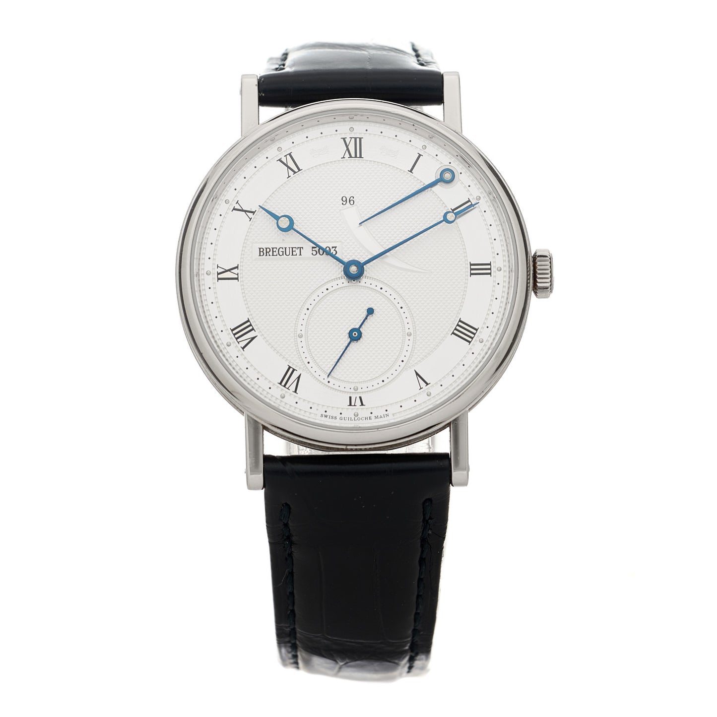 18K White Gold Alligator 38mm Classique Manual Winding Watch 5277BB