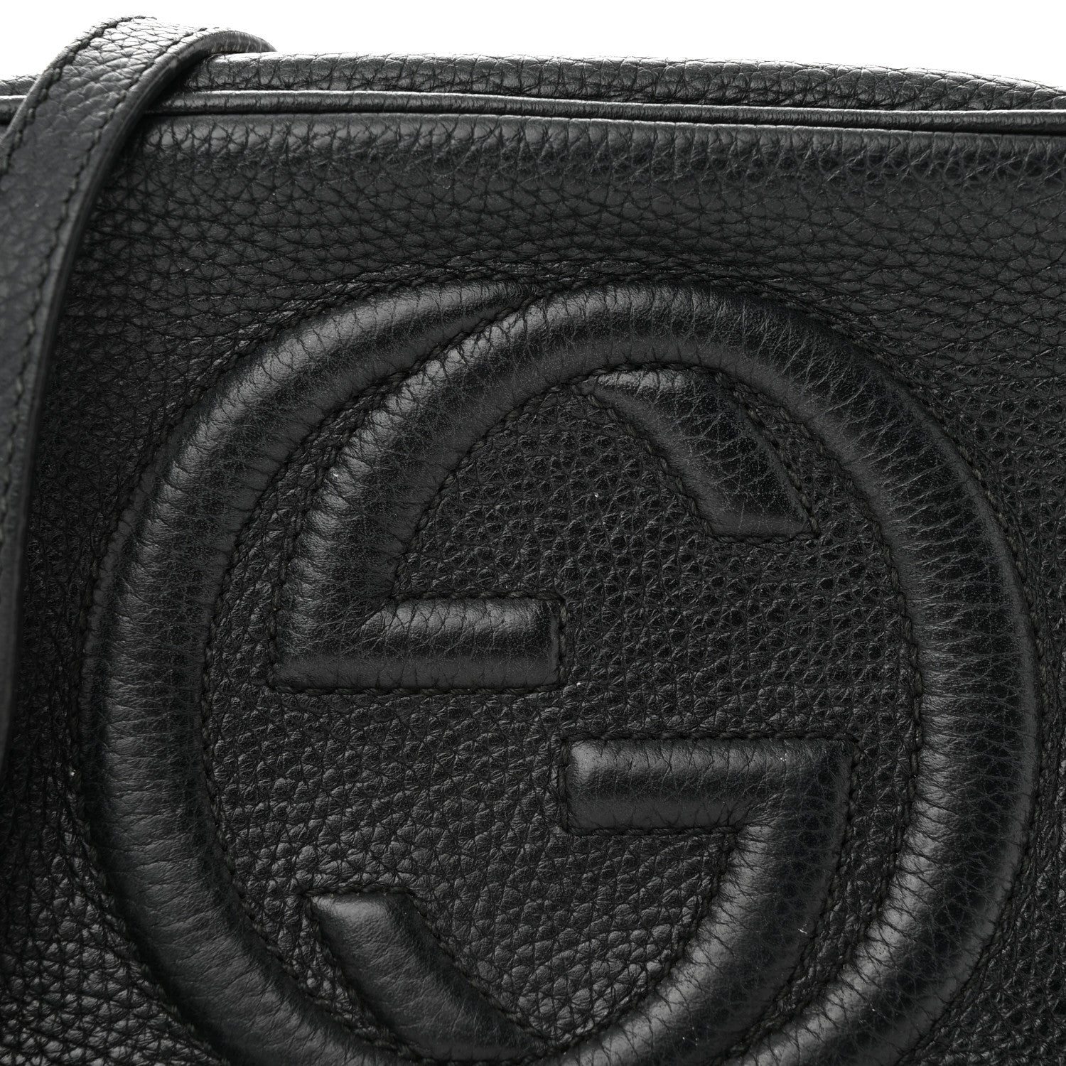 Gucci Pebbled Calfskin Small Soho Disco Bag Black 9 of 19