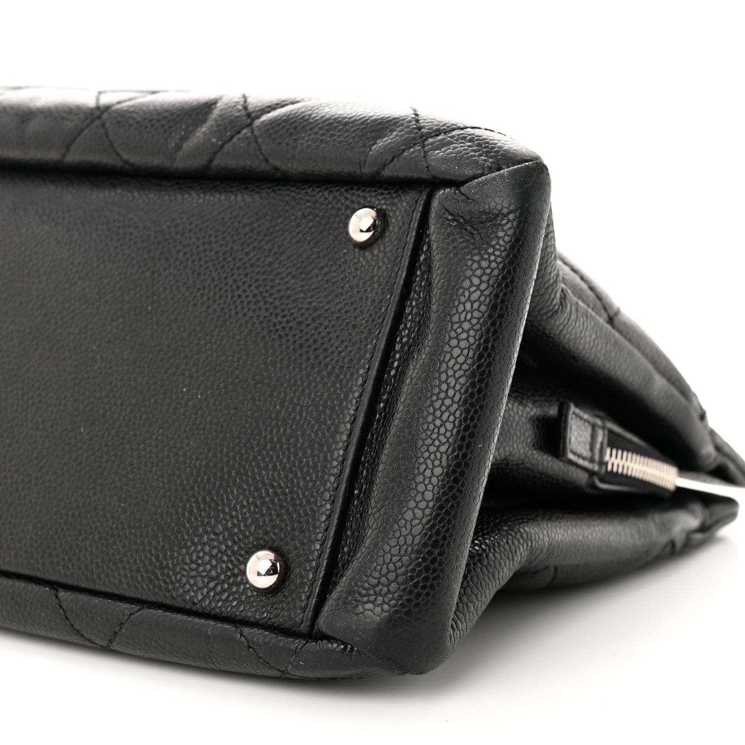 Chanel Caviar Quilted CC Timeless Soft Tote Black 11 of 12