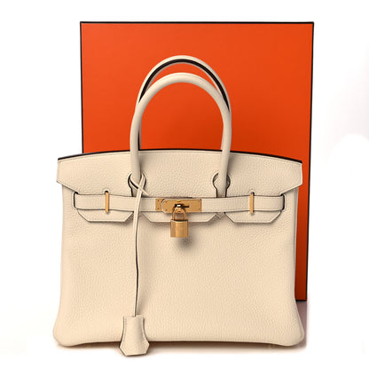 Hermes Taurillon Clemence Birkin 30 Nata 36 of 36