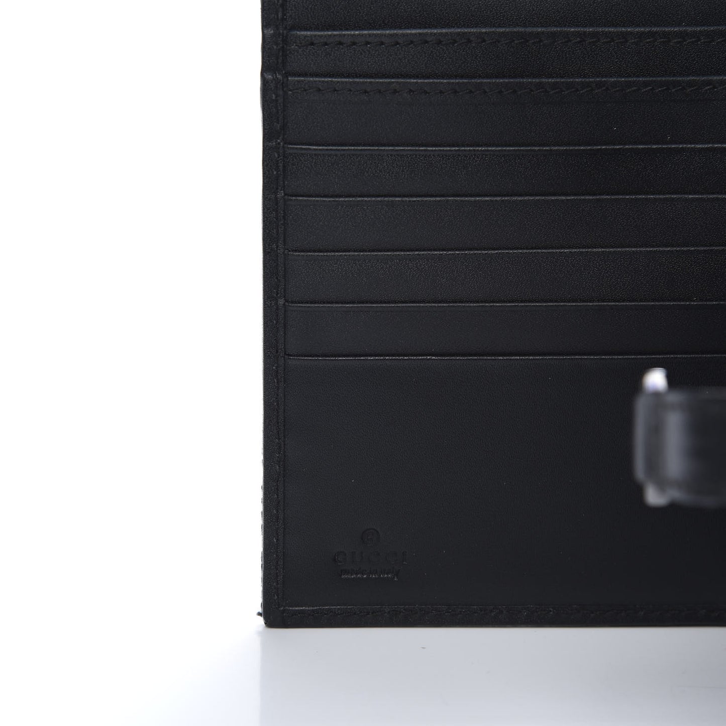 Monogram Piston Lock Compact Wallet Black