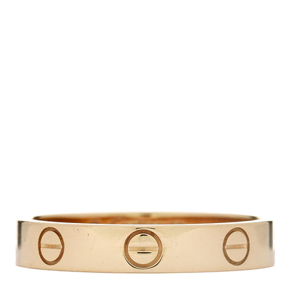Cartier 18K Yellow Gold 3.5mm LOVE Wedding Band Ring 56 7.5 3 of 4