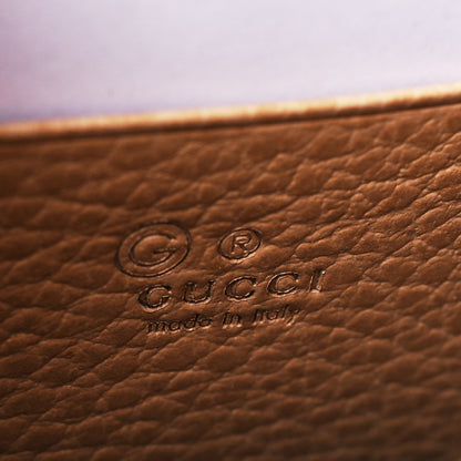 Gucci Dollar Calfskin Interlocking G Chain Wallet Camelia 6 of 10