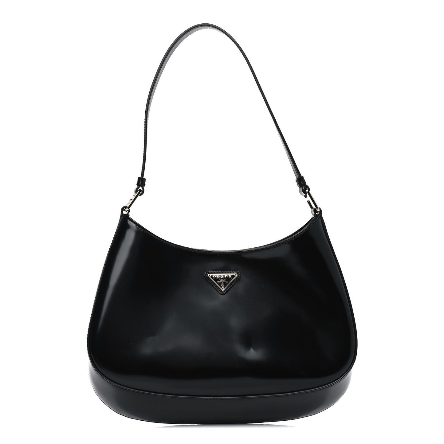 Spazzolato Cleo Shoulder Bag Black
