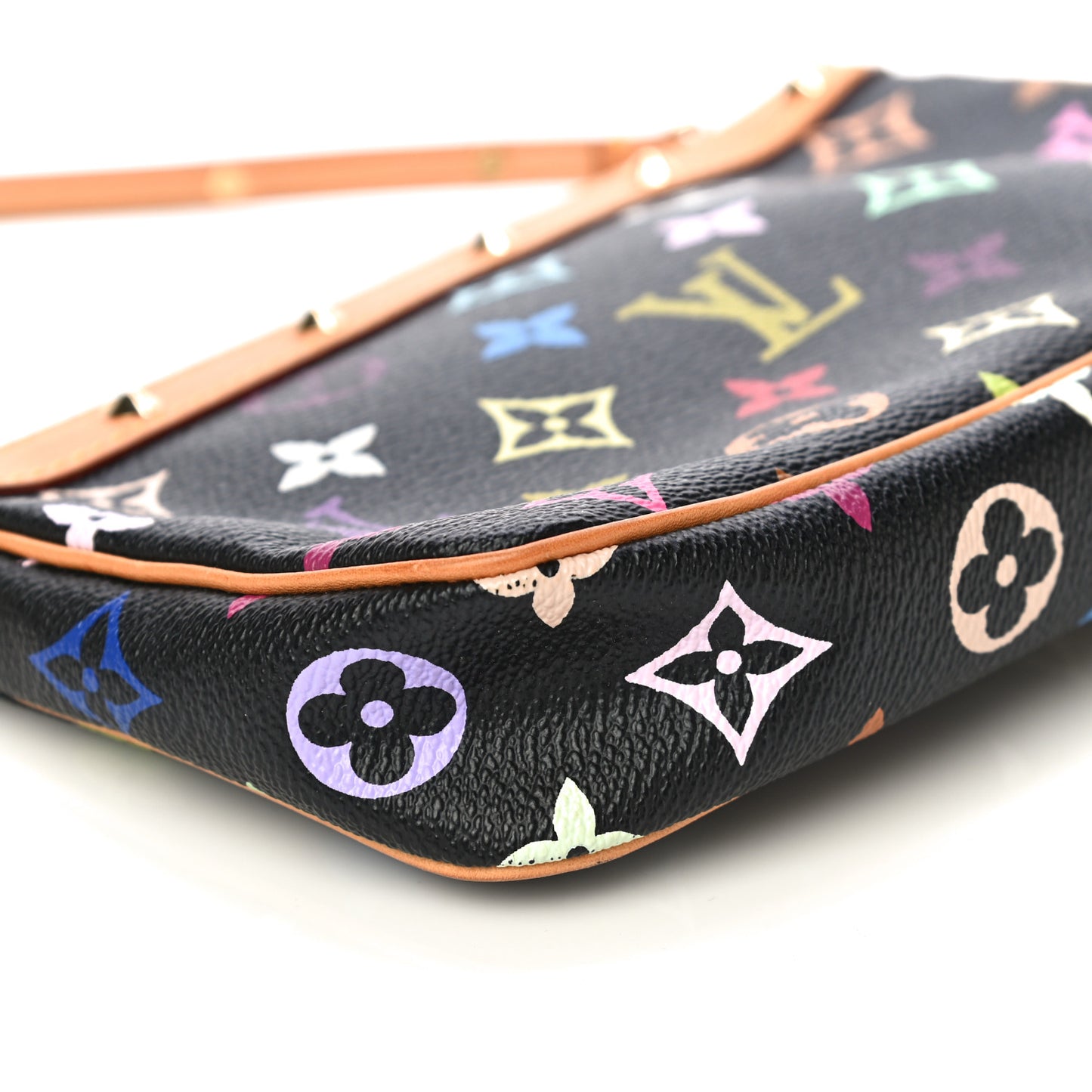 Monogram Multicolor Pochette Accessories Black