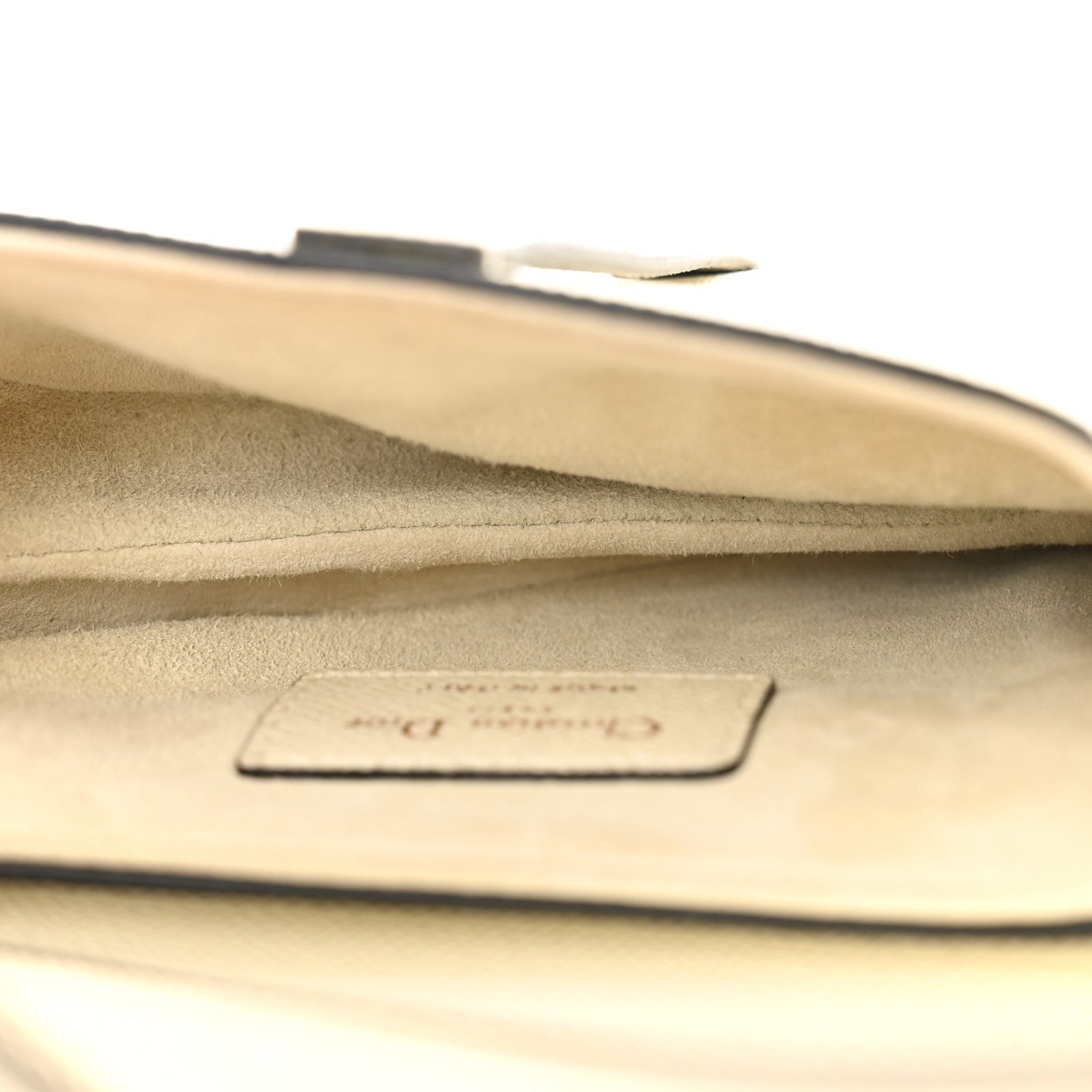 Christian Dior Grained Calfskin Mini Saddle Bag Ivory 5 of 7