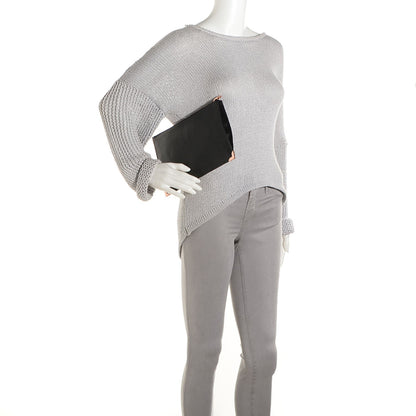 Alexander Wang Textured Leather Prisma Flat Pouch Black 2 of 6