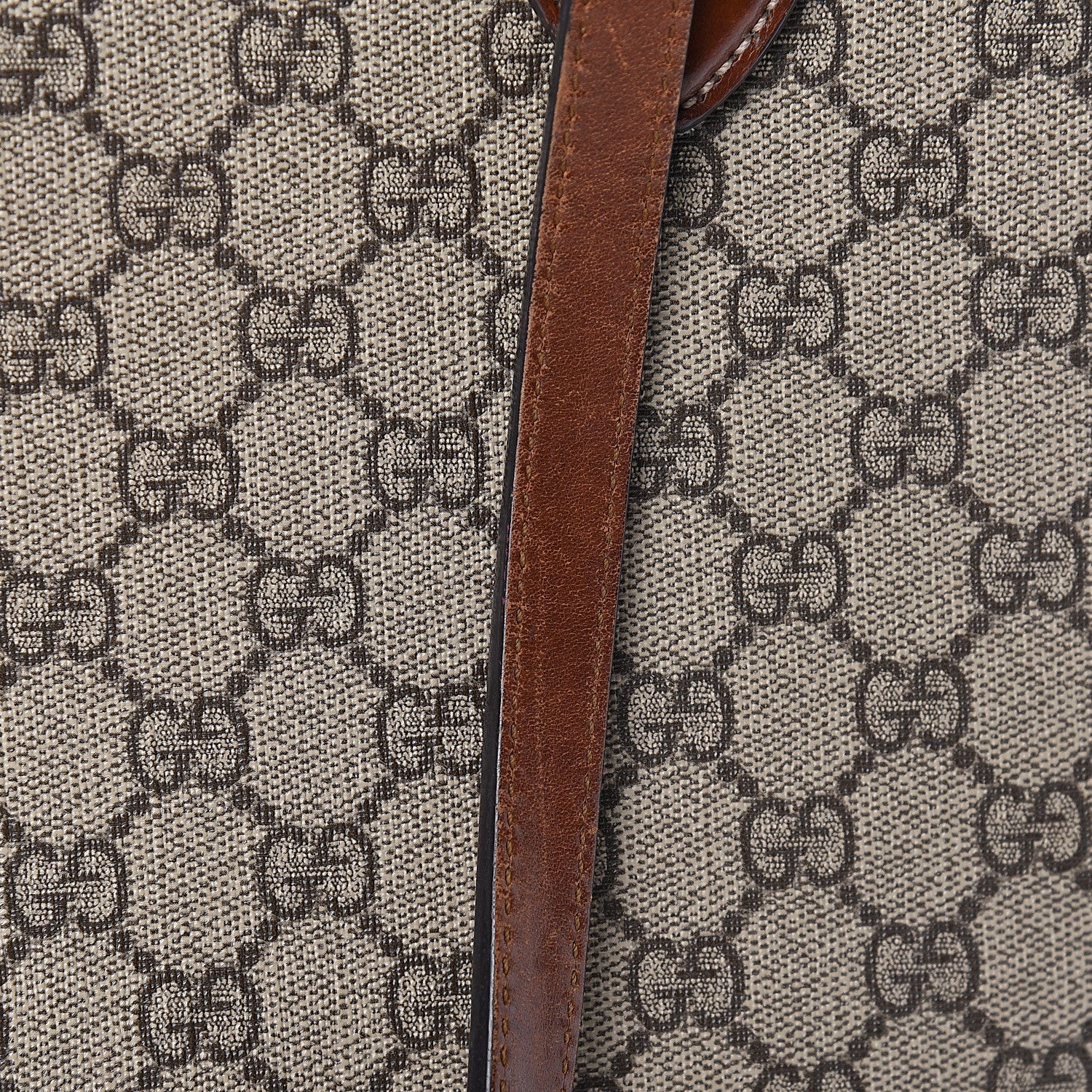 Gucci GG Supreme Monogram Medium Zippered Bucket Tote Beige Tuscany 15 of 25