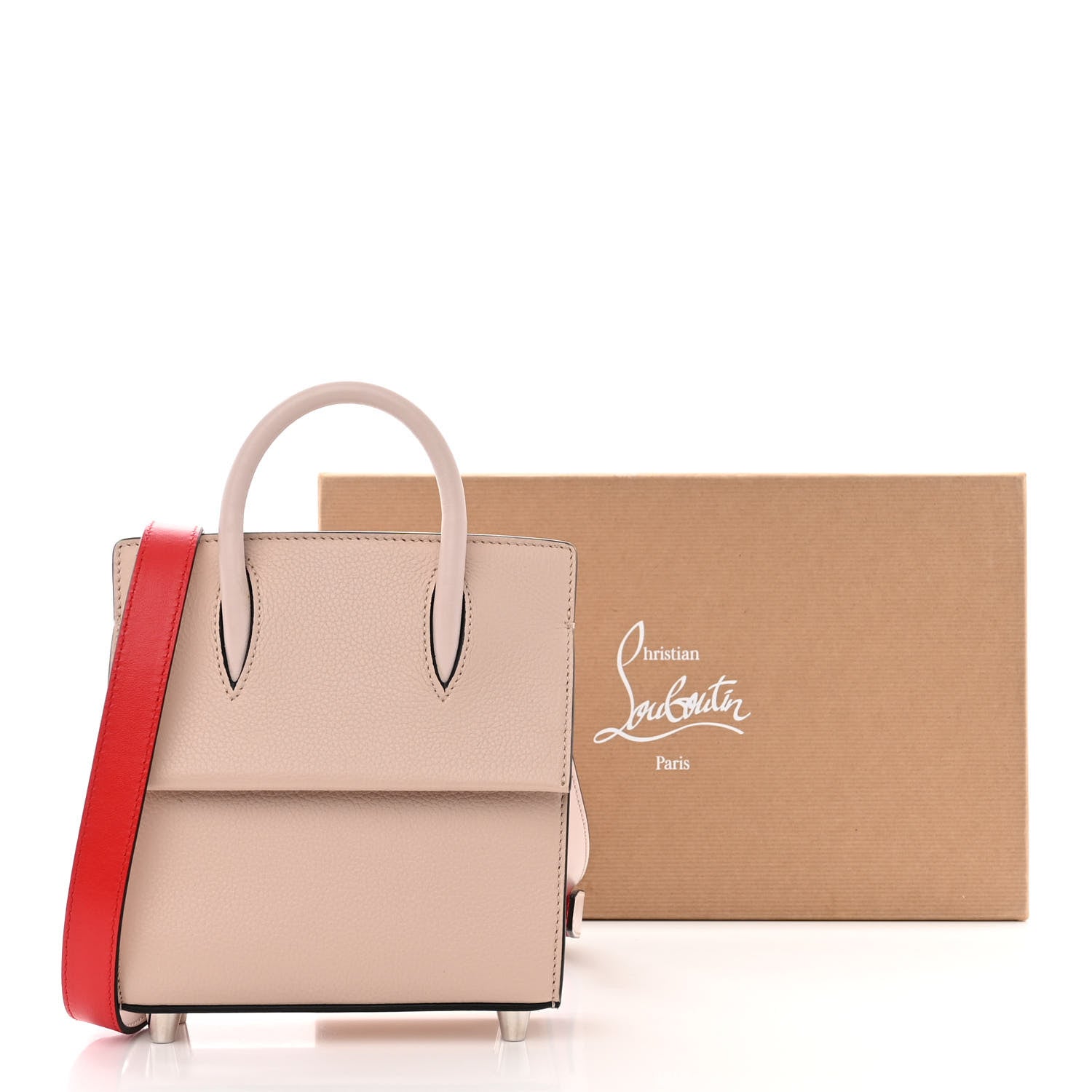 Christian Louboutin Calfskin Paloma Mini Empire Tote Rose de Chine 14 of 14