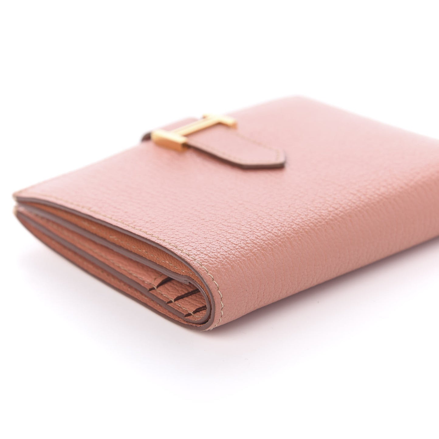 Chevre Mysore Bearn Compact Wallet Crevette