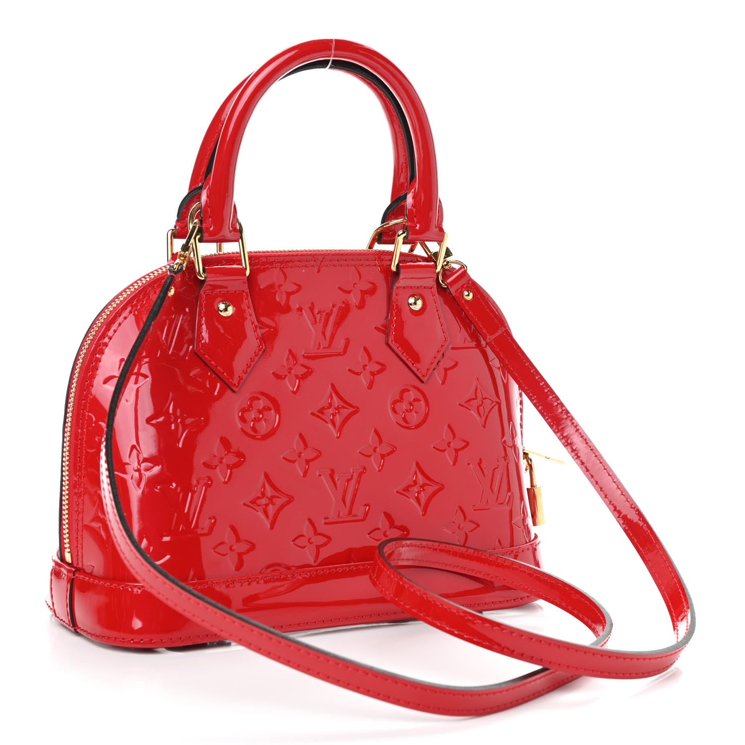Louis Vuitton Vernis Alma BB Cherry 3 of 9