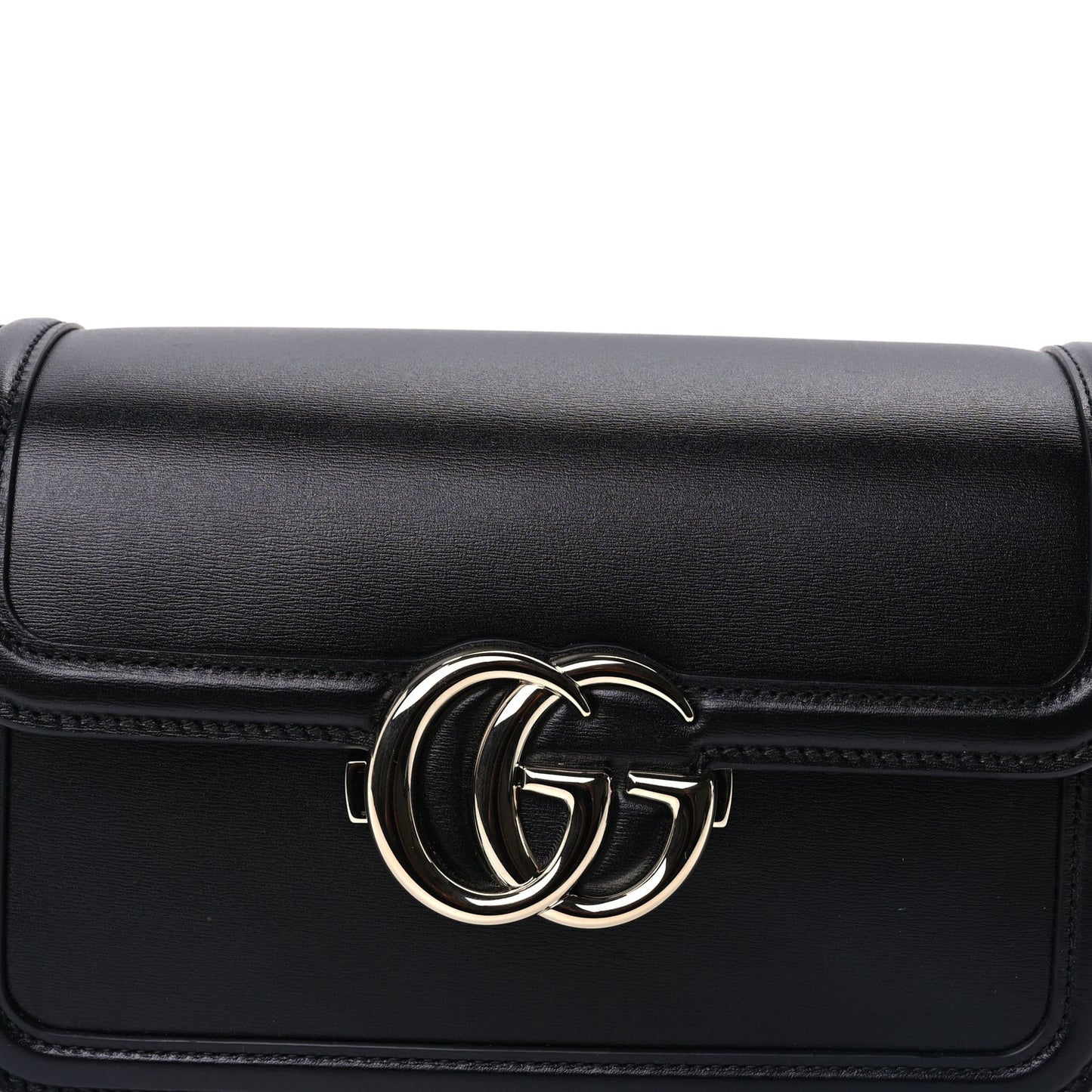 Calfskin Go Small Shoulder Bag  Black