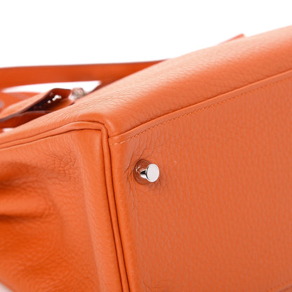 Hermes Taurillon Clemence Kelly Retourne 28 Orange 31 of 35