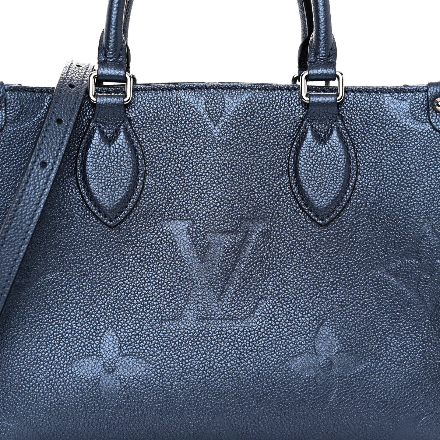 Metallic Empreinte Monogram Giant Onthego PM Navy Nacre