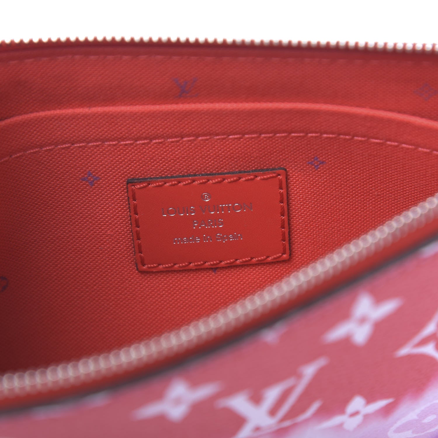 Louis Vuitton Monogram Escale Neverfull MM GM Pochette Rouge 6 of 6