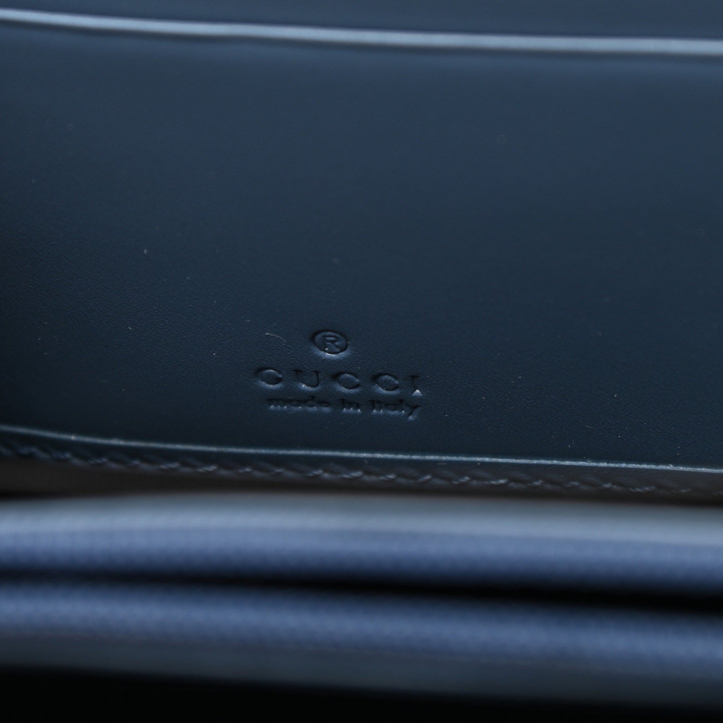 Guccissima Zip Around Long Wallet Blue