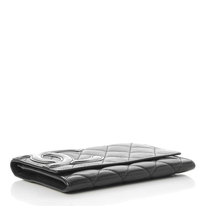 Chanel Calfskin Quilted Cambon Flap Wallet Black 4 of 9