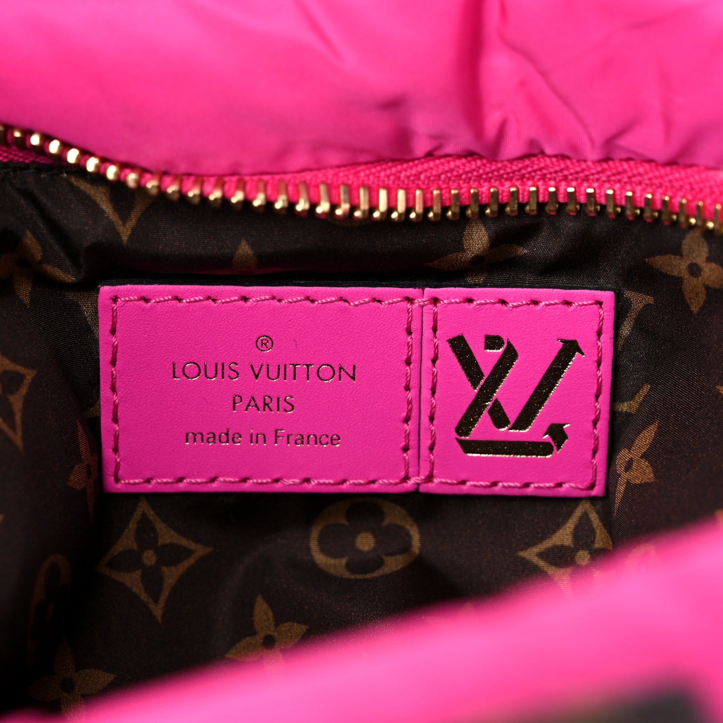 Econyl Monogram Pillow Maxi Multi Pochette Accessories Black Fuchsia