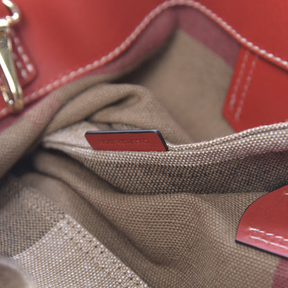 Burberry Canvas Mega Check Medium Maidstone Cadmium Red 8 of 12