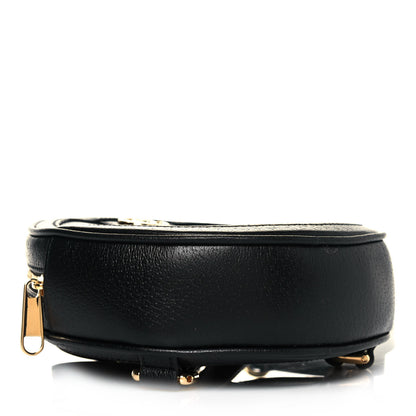 Gucci Grained Calfskin Web Mini Ophidia Round Backpack Black 3 of 10