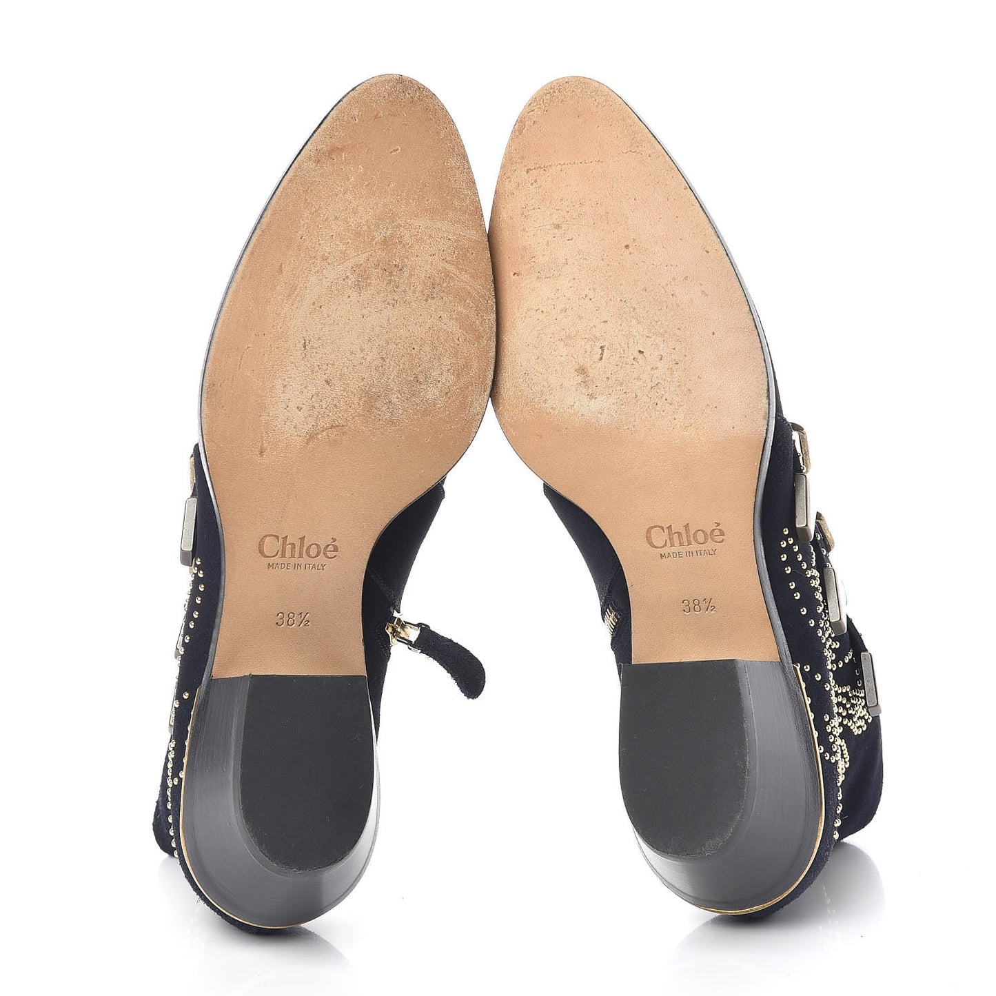 Suede Studded Suzanna Ankle Booties Boots 38.5 Celtic Night