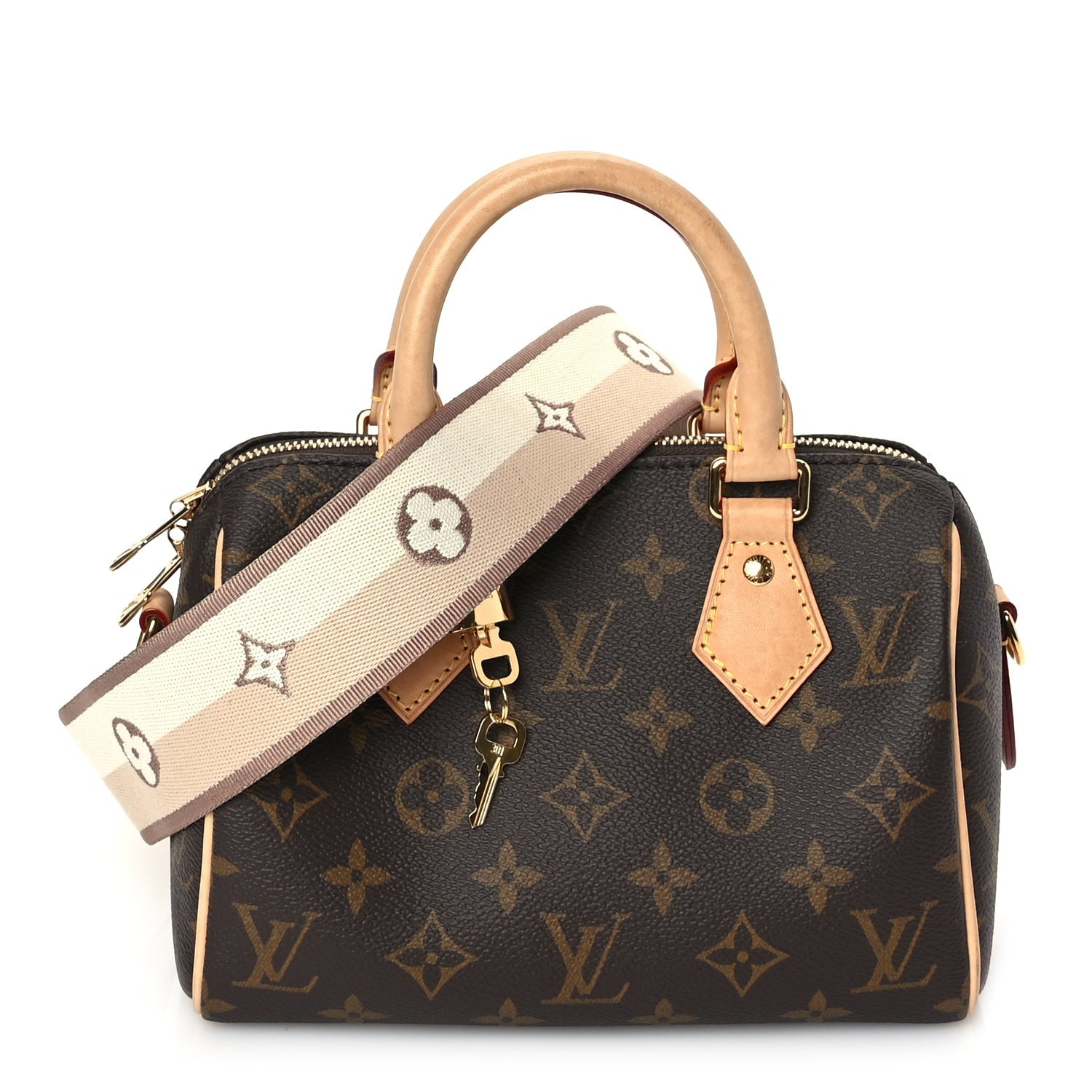 Louis Vuitton Monogram Speedy Bandouliere 20 Beige 1 of 8