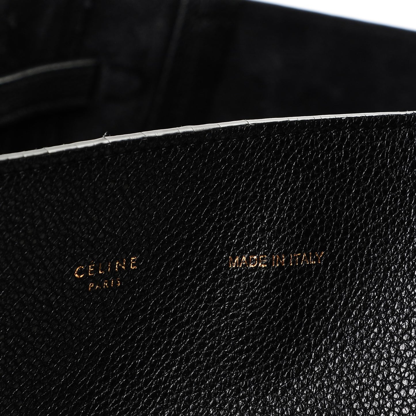 Soft Grained Calfskin Medium Cabas Phantom Black