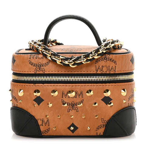 Visetos Rockstar Stud X-Mini Vanity Case Cognac