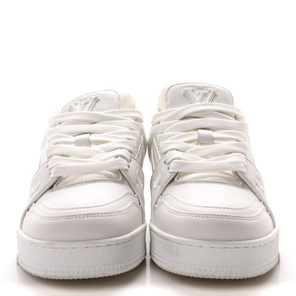Louis Vuitton Calfskin Womens LV Trainer Sneakers White 3 of 7