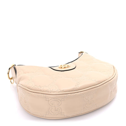 Gucci Calfskin GG Matelasse Mini Hobo Shoulder Bag  Beige 3 of 7